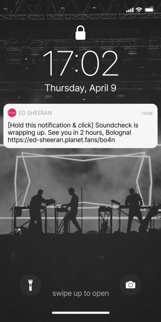 Push delivered