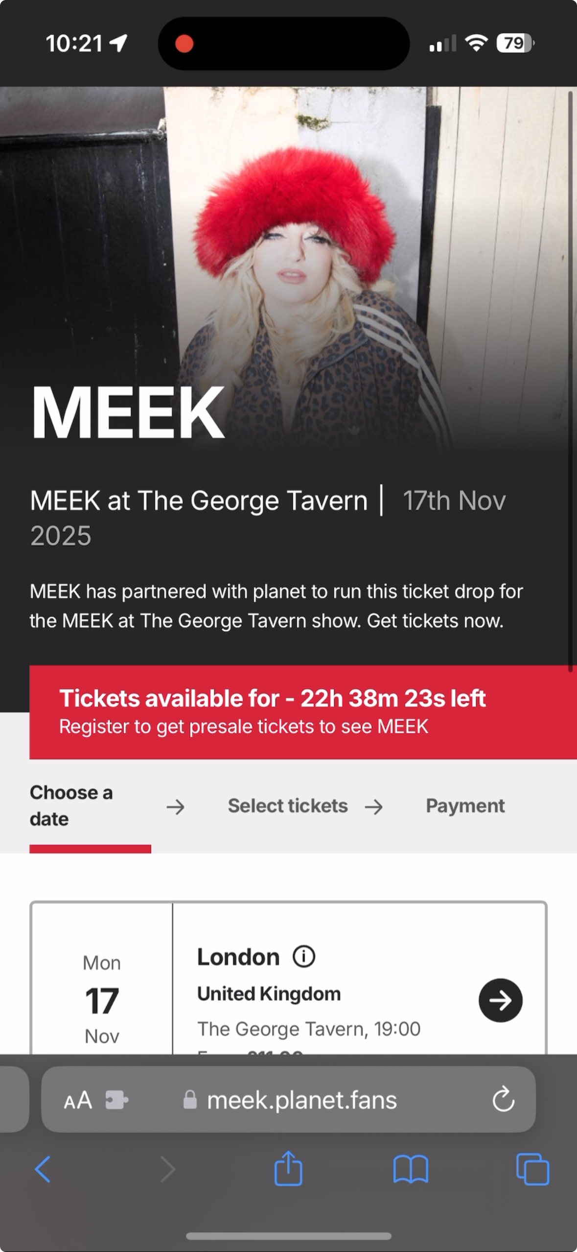 Mumford & Sons RSVP module