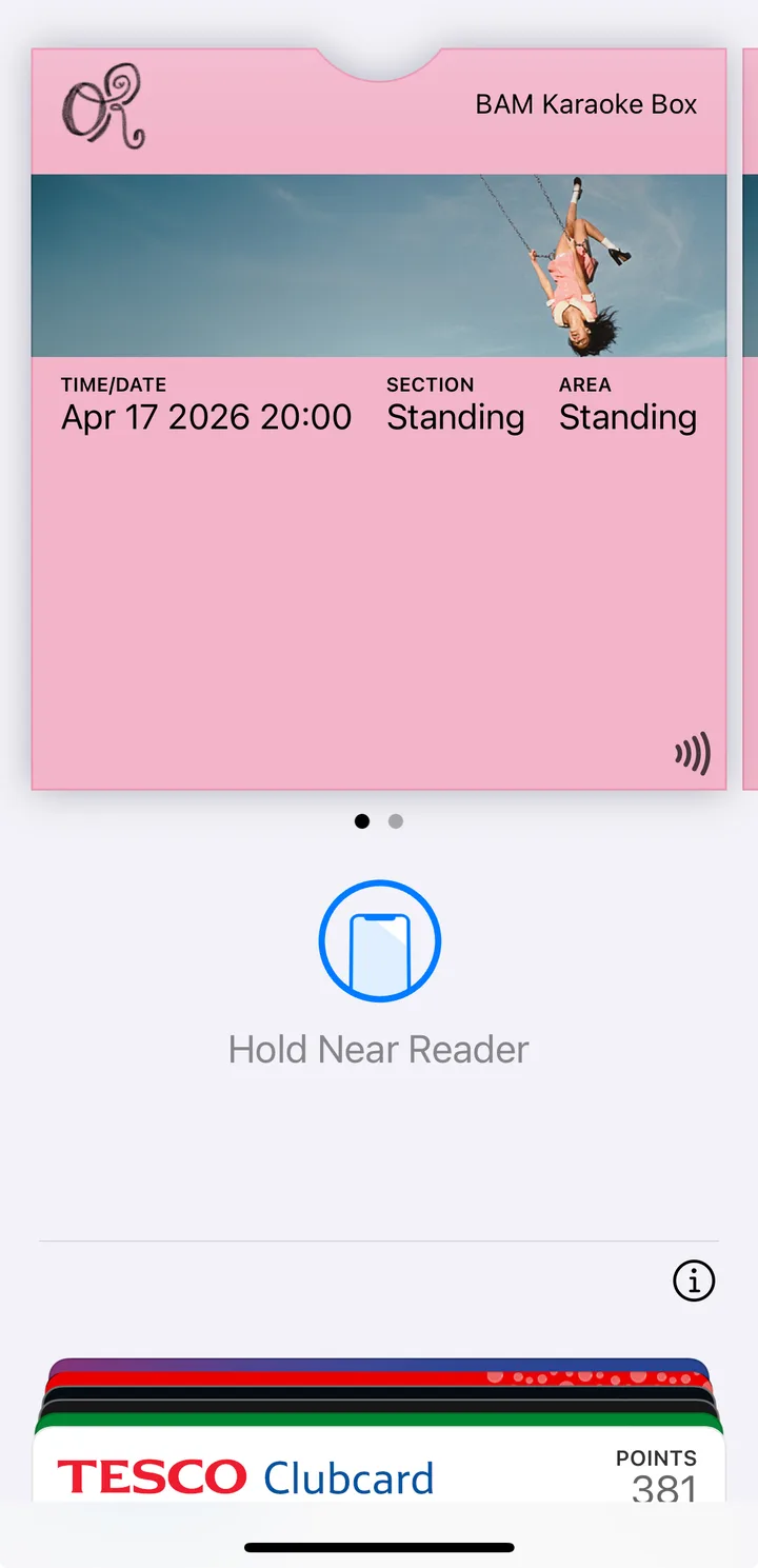 Pop-Up Pass venue check-in